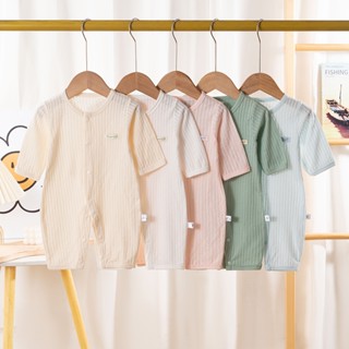 Bodysuit liền thân dài tay mùa Hè vải cotton cho bésơ sinh từ 3-14kg, hàng đẹp nhiều màu