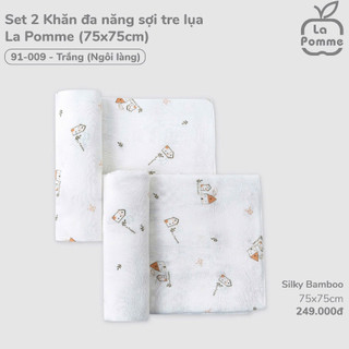Khăn sữa, khăn đa năng sợi tre lụa La Pomme