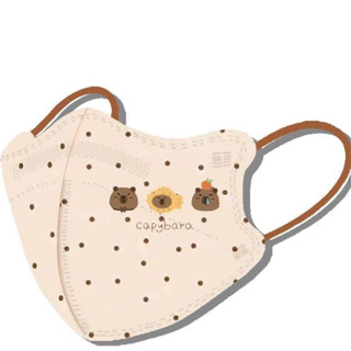 Set 50 Chiếc Khẩu Trang 5D Cho Bé Hình CAPYBARA, BABYTHREE Siêu Xinh (Cho Bé Dưới 10 Tuổi)