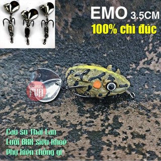 Emo BJ (CHÌ ĐÚC), nhái hơi Chì Đúc dài 3.5cm, lưỡi BKK 2 thìa, chống gỉ tốt
