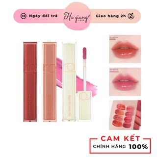 Son Tint Bóng Romand Dewyful Water Tint Màu 13 Custard Mauve - Hồng lạnh baby căng mọng