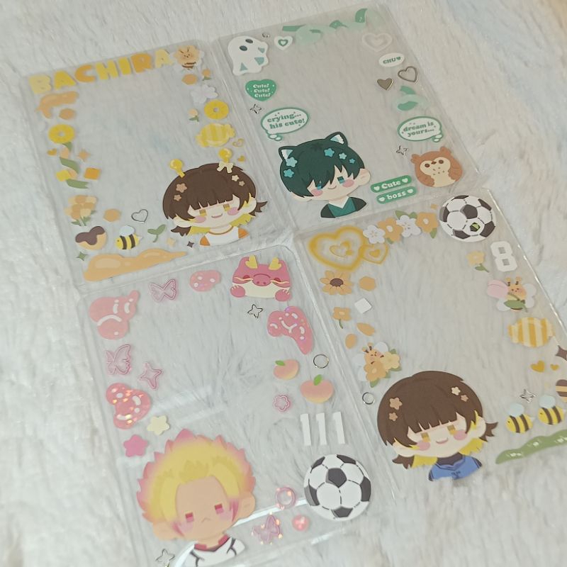 Top loader decor blue lock Kaiser, Isagi, Sae, Rin, Ness ( đọc mô tả )