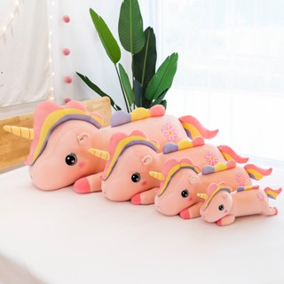  Gấu Bông Ngựa Pony TINO Kì Lân Hồng 1 Sừng Unicornsize to 90-120cm - Thingkids 