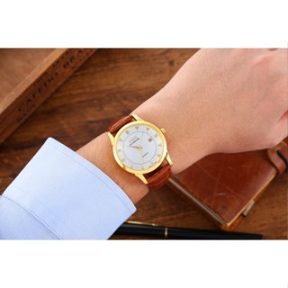 Đồng Hồ NAM  Dây Da Chống Nước ,Chống Xước Bảo Hành 12 Tháng Tặng Kèm Vòng Tỳ Hưu Và Pin Xịn