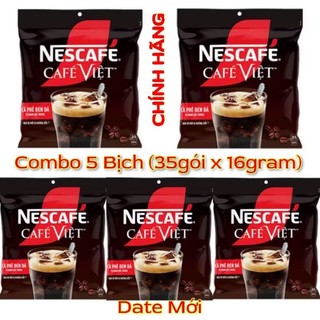  Combo 5 Bịch Nescafe Cafe Việt Thơm Ngon Đúng Vị  35gói x 16gram  DATE MỚI 