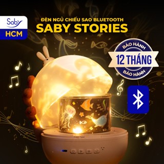 Đèn ngủ chiếu sao phát nhạc loa bluetooth Saby Stories quà tặng cho bé, BH 12 tháng
