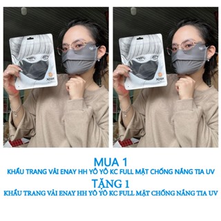 ( MUA1 TẶNG 2 ) KHẨU TRANG VẢI ENAY HH YÔ YÔ KC FULL MẶT CHỐNG NẮNG TIA UV