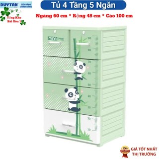 💥{Hoả Tốc}💥Tủ Nhựa Duy Tân 4 Tầng - 5 Ngăn - CẦU THỦ 🌱 Tổng Kho Sài Gòn 1 🌱