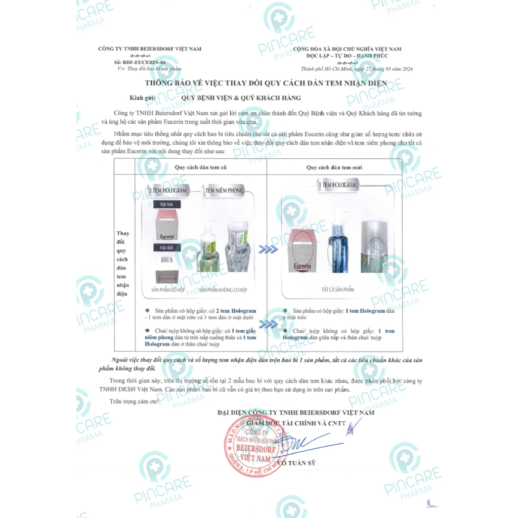 Nước hoa hồng Toner cho da dầu mụn Eucerin ProAcne Solution Toner 200ml - Hàng chính hãng - PINCARE Health & Beauty