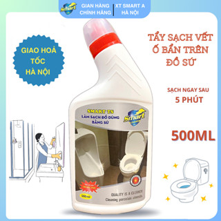 Nước tẩy sứ SMART TS 500ml - Tẩy Sạch Ố Vàng, Cặn Bẩn Trên Bồn Cầu, Chậu Rửa, Gạch Men