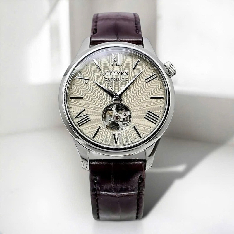 [Chính Hãng 100%] Đồng Hồ Nam Citizen Open Heart NH9130-17A (9130) Máy Cơ (Automatic) Kính Sapphiare