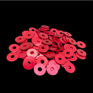 Lông đền nhôm màu đỏ loại 6li lốc máy và 6li dàn áo 8li 10li 12li 14li