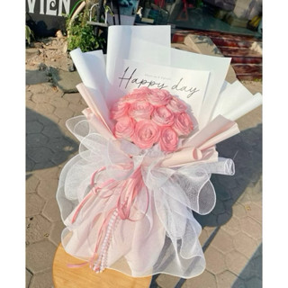  Bó hoa nhũ kim tuyến hồng xanh galaxy 10 bông 15bông gói giấy xốp hàn xịn làm quà tặng dịp lễ 