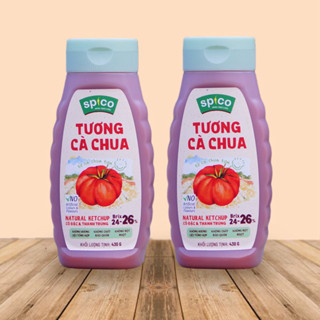 COMBO 2 Tương Cà Chua 430g SPICO brix26 cô đặc Tự nhiên Đặc gấp đôi Không hoá chất Hữu cơ
