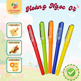 Bút máy Hoàng Ngọc 04 (BÚT KHÔNG CÓ MỰC) bút máy luyện chữ đẹp nét thanh đậm ngòi kim tinh bút mực bút học sinh luyện