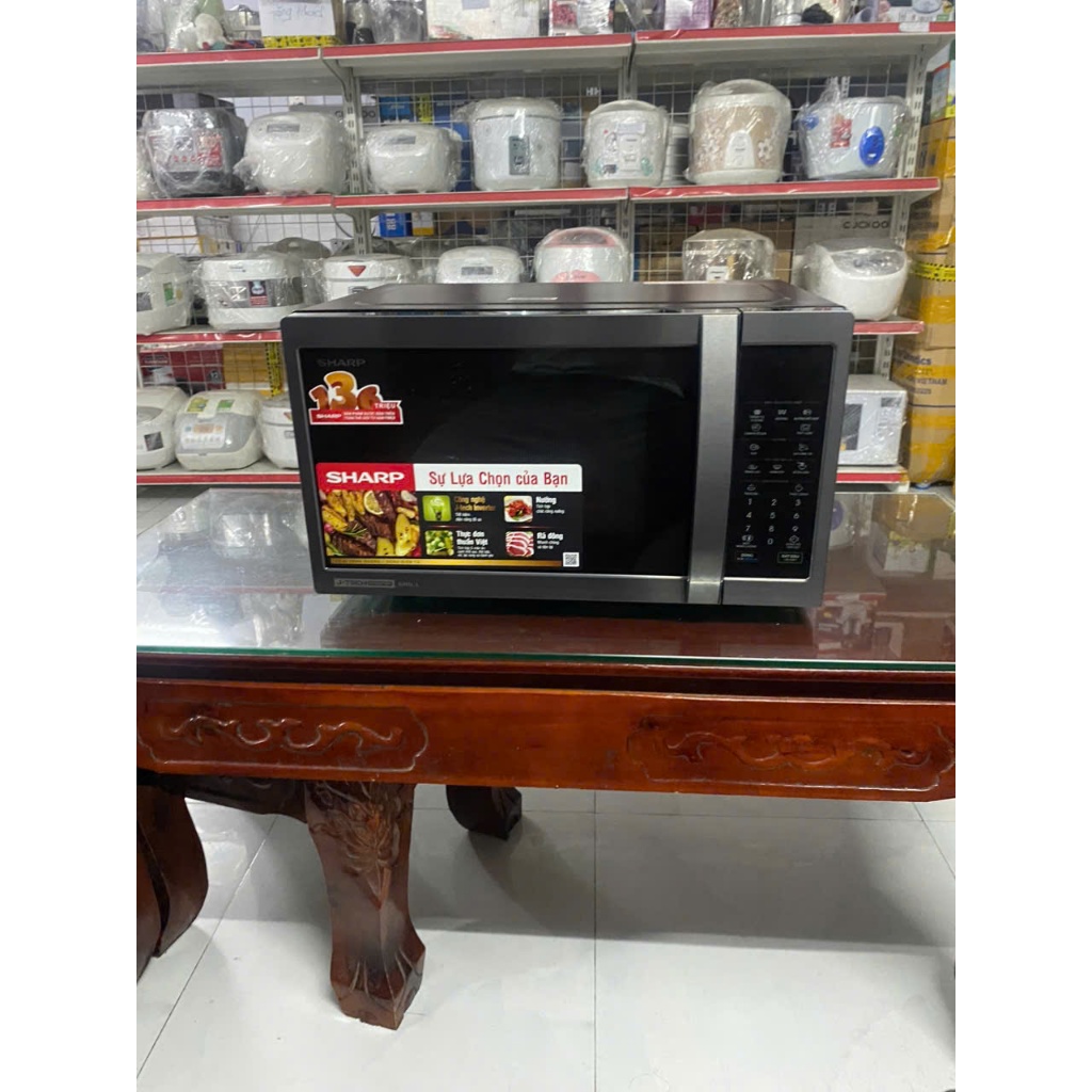 Lò vi sóng có nướng Sharp R-G728XVN-BST 28 lít hàng chính hãng - Hàng trưng bày
