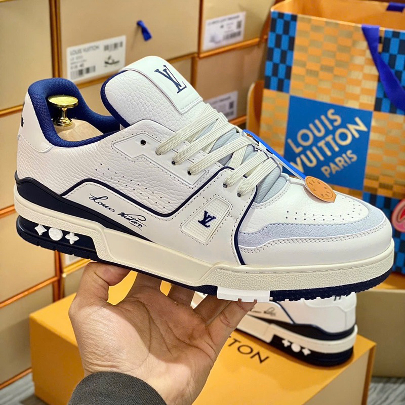 GIÀY L’V TRAN’ER #54 WHITE NAVY SC [ Full Box ]