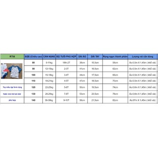 RT56_Rập giấy may áo raglan trẻ em
