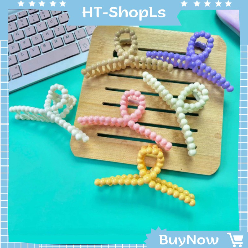 combo set kẹp 6ct tóc càng cua chấm bi cỡ lớn phong cách hàn HT-shopls