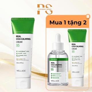 (Mua 1 Tặng 2 ) SN0863 : Combo dưỡng da 1 tuýp kem cica 50ml Tặng 1 kem Cica 50ml Wellage + 1 serum cica 50ml