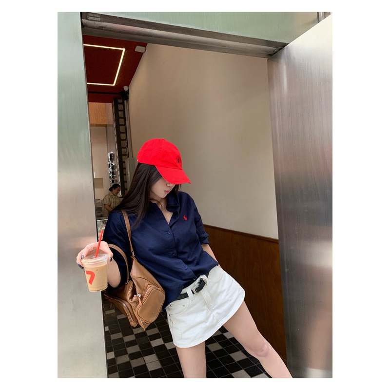 Áo sơ mi tay dài thêu logo ngựa basic dễ phối đồ 3 màu | BigBuy360 - bigbuy360.vn