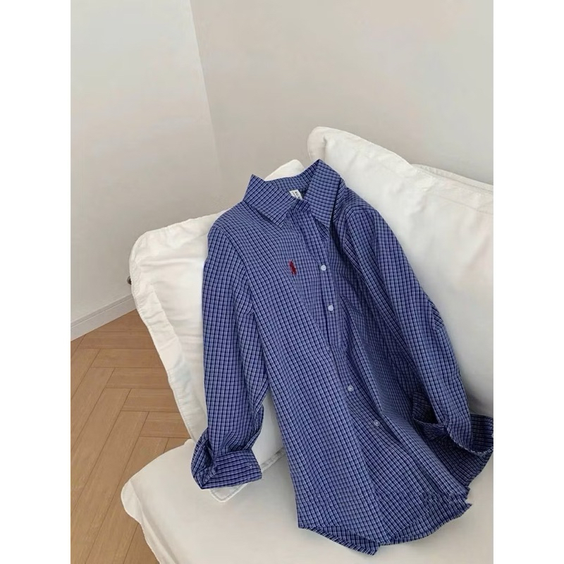 Áo sơ mi tay dài thêu logo ngựa basic dễ phối đồ 3 màu | BigBuy360 - bigbuy360.vn