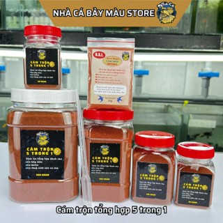 Cám trộn 5 trong 1, thức ăn cho cá bảy màu, betta, thuỷ sinh miệng nhỏ, hỗ trợ tiêu hoá, lên màu đẹp