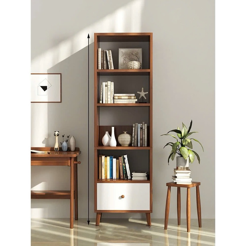 Kệ sách gỗ để sàn phong cách Bắc Âu nhiều tầng lắp ghép dễ dàng gỗ MDF phủ Melamine chống mối mọt A28 | BigBuy360 - bigbuy360.vn