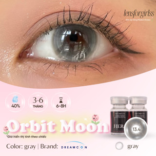 <NEW> Lens đối xứng |  Kính áp tròng sz GIÃN TRÒNG hack mắt ORBIT MOON GRAY chính hãng HERA | Lens cận | LENSFORGIRLSS