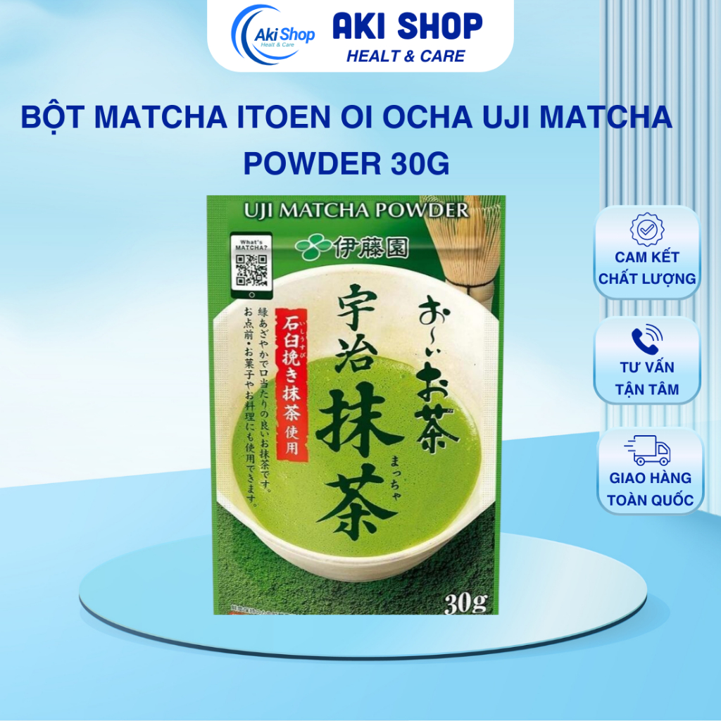 Bột Matcha Itoen Oi Ocha Uji Matcha Powder Bột Matcha Nhật Bản Pha Uống Và Làm Bánh 30g