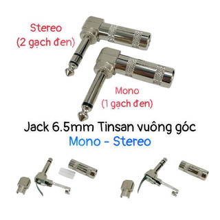 (VIDEO) Đầu jack 6.5mm/6 ly thẳng/vuông góc chữ L mono/stereo hàn dây tín hiệu TinSan