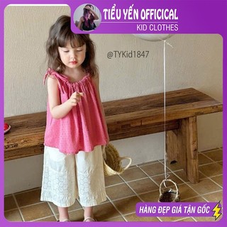  Quần áo trẻ em Quần áo hè bé gái áo 2 dây và quần thô suông cho bé 9-25kg S1847 | Tiểu Yến KID 