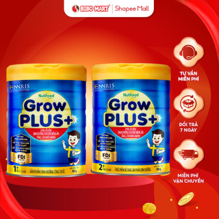  Sữa GrowPLUS+ Xanh Hỗ Trợ Dinh Dưỡng Cho Bé Biếng Ăn Giúp Tăng Cân Tăng Chiều Cao 2+ 900g - Bibomart 