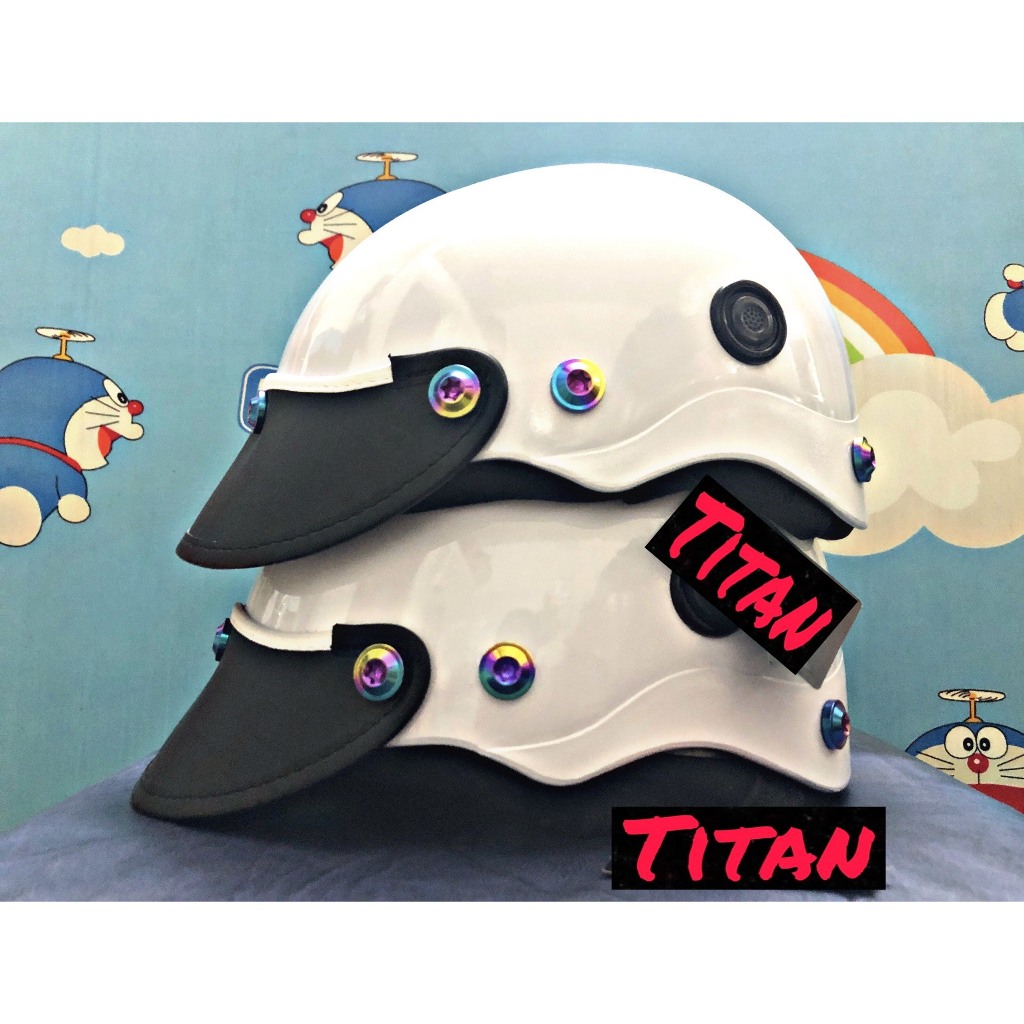 Nón Bảo Hiểm Nửa Đầu 1/2 - Mũ Bảo Hiểm Phủ NaNo - Gắn 7 Ốc TiTan Salaya - Thời Trang Nam & Nữ - Kiểu Dáng Nón Sơn