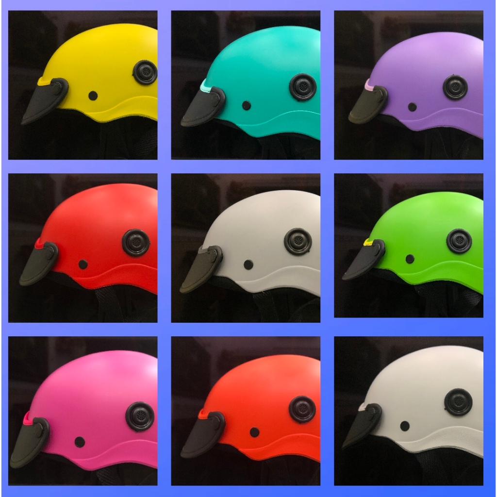 Nón Bảo Hiểm Thời Trang Cao Cấp - Mũ Bảo Hiểm Trơn 1/2 - Hợp Với Mọi Lứa Tuổi - Kiểu Dáng Nón Sơn