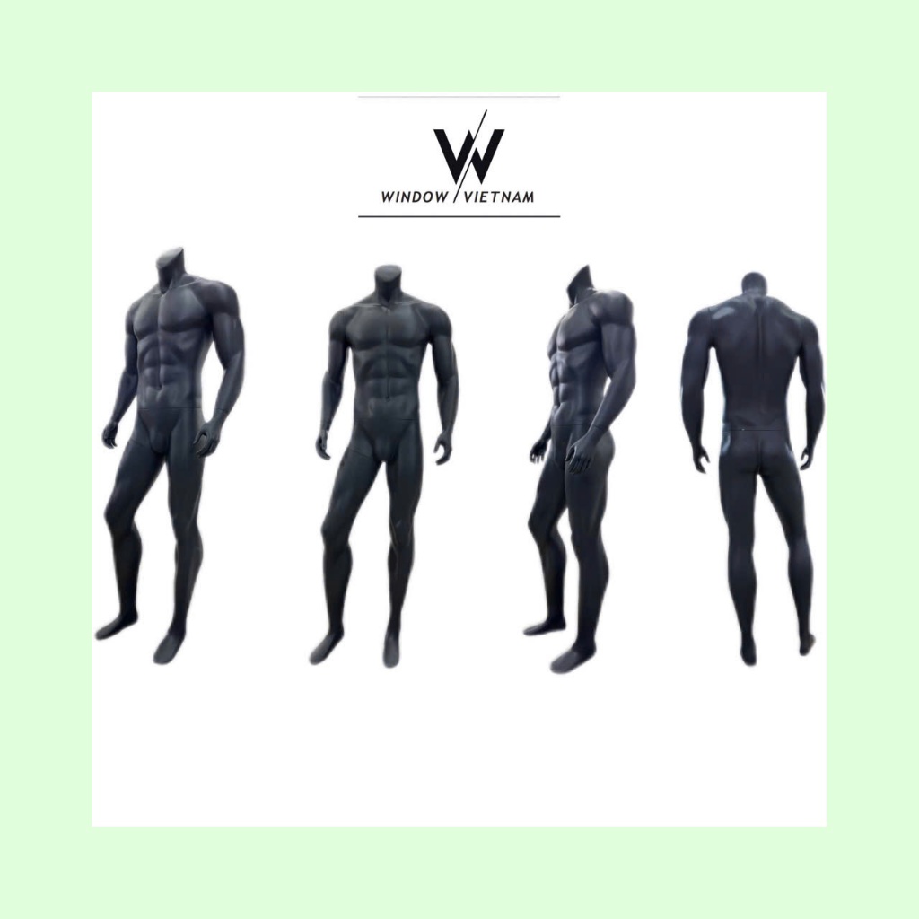 Manocanh Thể Thao Nam, Dáng Đứng 1 chân trước, cao 189cm, Mã MS102