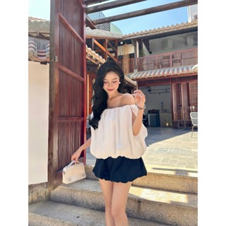 Áo Nữ Trễ Vai Dáng Bí Freesize Nữ Tính - ORALI TOP - GOÛT DE JUN