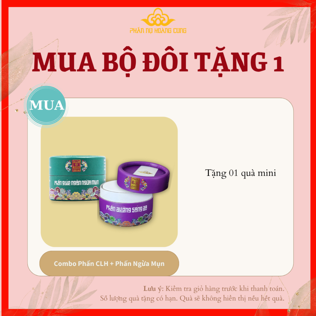 Combo Phấn Dưỡng Sáng Da + Phấn Ngừa Mụn