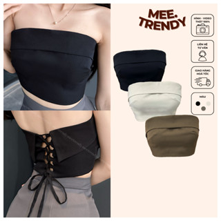  Áo Ống Cúp Ngực Cột Dây Lưng Áo Quây Croptop Meetrendy 
