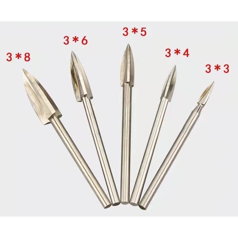 Bộ mũi điêu khắc gỗ  chân 3 ly