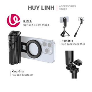 Chân tripod mini kiêm Capgrip kết nối từ tính Ulanzi JJ03 dành cho điện thoại chính hãng