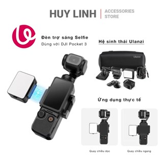 Đèn trợ sáng mini Ulanzi LM001 dành cho DJI Pocket 3 tích hợp pin 500mAh chính hãng