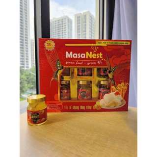 Yến Chưng 35% Yến Tươi Masanest - Hộp 6 Hũ - Set Quà Biếu Tết Tốt Cho Sức Khỏe
