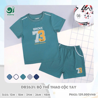 [ DOKMA ] Bộ Dokma cộc tay thể thao cho bé 9-36m