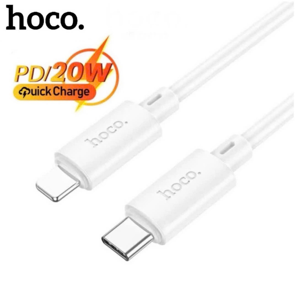 Dây Cáp sạc nhanh PD 20W Hoco dàng cho 14 13 12 11 sạc nhanh 20w 27w ... nhựa PVC chống rối