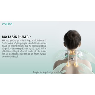 Gối massage cổ vai gáy miLife M7