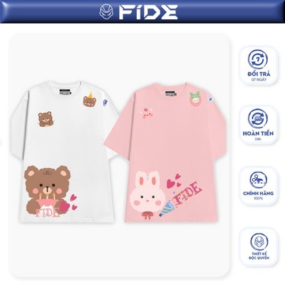 Áo thun FIDE phông unisex nam nữ form rộng ulzzang VALENTINE 02