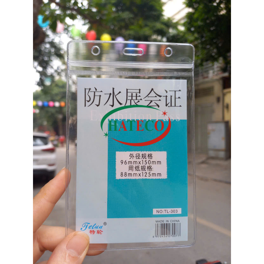 Thẻ đeo nhân viên dọc - Hộp 50 chiếc Bao đeo thẻ 303 - Dây đeo thẻ học sinh sinh viên, nhà báo