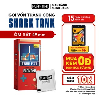 Bao Cao Su PlayAh True Fit Ôm Sát Hộp 10 size 49mm size nhỏ, chống tuột bao