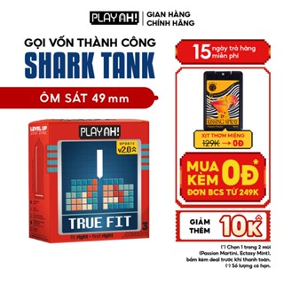 Bao Cao Su PlayAh True Fit Ôm Sát Hộp 3/10 size 49mm size nhỏ vừa vặn